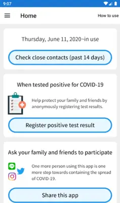 COCOA - COVID-19 Contact android App screenshot 0